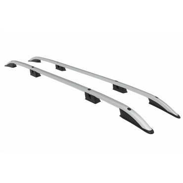 Рейлинги Can Otomotiv для Volkswagen Т5, Т6, длинная база / silver