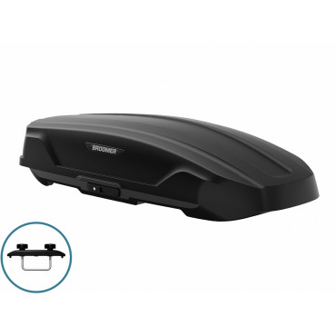 Автобокс Broomer Trekka 450л, 184х89х41, крепление скоба Автобокс Broomer Trekka 450л, 184х89х41, крепление скоба