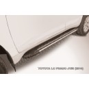 AL-TOP14003 Пороги алюминиевые Luxe Black для Toyota LC Prado J150 (2014)